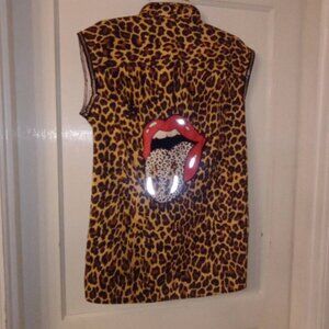 Aerosmith inspired Cheetah print s. I made from a solid cheetah shirt.